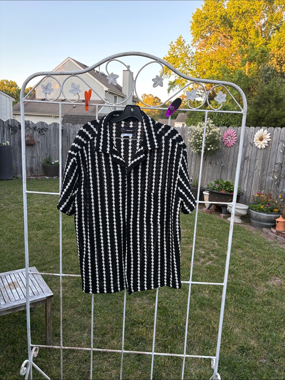 Original Use™ Black & White Knit shirt- XL